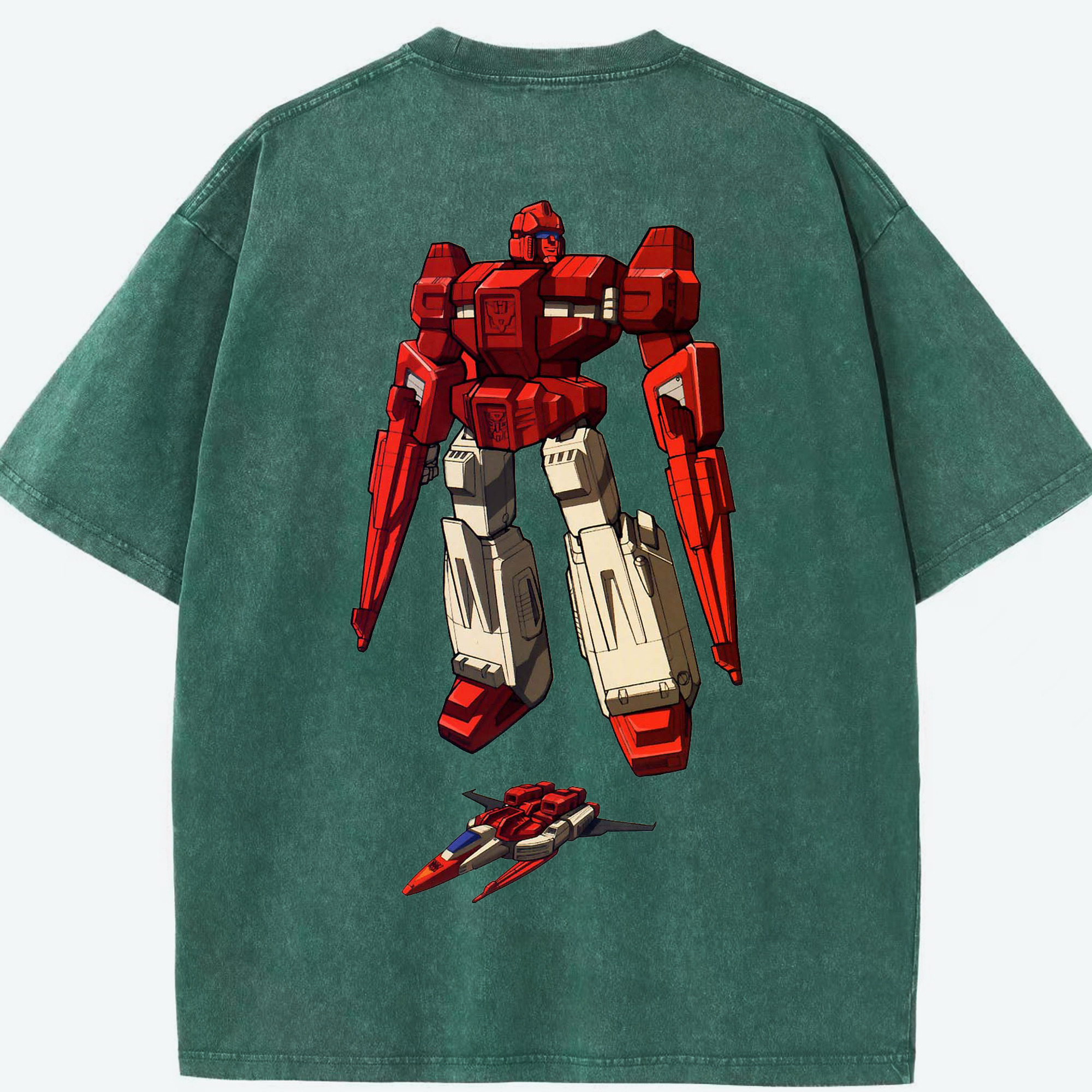 （画像用）  綿100% ヴィンテージ風 半袖Tシャツ（背面プリント）
